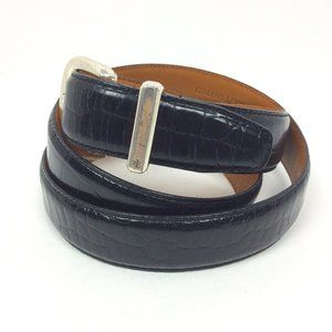 Lauren Ralph Lauren Croc Embossed Italian Leather